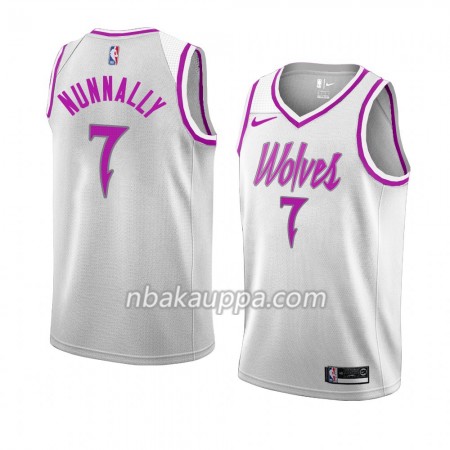 Minnesota Timberwolves James Nunnally 7 2018-19 Nike Valkoinen Pelipaidat Swingman - Miesten